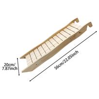 Hutch Ramp, Hanging Wooden Cage, Climbing Activity Ladder, Bridge for Chinchilla, Dwarf white