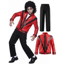 Vaikų Michael Jackson Raudonas Odinis Kostiumas Rinkinys, Berniukų Sceninio Pasiruošimo Kostiumas, Helovino Apranga US10 red