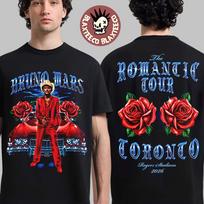 Bruno Mars The Romantic Tour 2026 Toronto Canada Merch At Rogers Stadium From May 23 To 30 2026 Roses Vintage T-Shirt 150 red