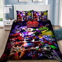 Exquisite 3D Freddy Wallpaper FNAF Digital Printing Bedding Set Five Nights Duvet Cover Comforter Bed Youth Kids Girl Boys Gift 70x135cm gray