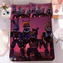 Exquisite 3D Freddy Wallpaper FNAF Digital Printing Bedding Set Five Nights Duvet Cover Comforter Bed Youth Kids Girl Boys Gift 135x200cm
