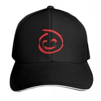 The Mentalist Red John Tag Baseball Cap Quick Dry Performance Cotton Twill Breathable Contrast Two Tone Brim black