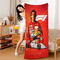 Ayrton Senna Classic Vintage Microfiber Printed Beach Towel Mountain Climbing Yoga Beach Swimming Running Absorbent Soft Towel 30x60cm