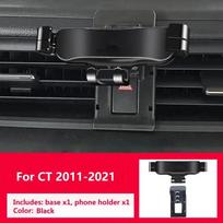 Gravity Car Phone Holder For Lexus CT ct200h 2011 2018 2020 2021 With Special Base Bracket Not Clip Vent GPS Mounts Accessories For 2011-2021 Black