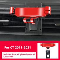 Gravity Car Phone Holder For Lexus CT ct200h 2011 2018 2020 2021 With Special Base Bracket Not Clip Vent GPS Mounts Accessories For 2011-2021 Red red