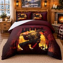 DOOM Pattern Bedding 3Pcs Set Bed Sheet And Pillowcases For Indoor Bedroom 140cmx200cm