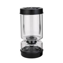 Hourglass Shape Glass Pickles Jar Perforated Vegetable Dehydrator Jar Kimchi Jar  Canned Fruit juoda