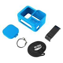 Protective Silicone Case for GoPro Hero 13 Black Tempered Glass Screen Protector Film Lens Cap Cover For Go Pro Accessory Universal