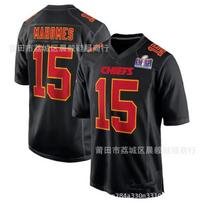 Kansas City Chiefs NFL Football Jersey Mahomes 15 Kelce 87 Embroidered Cotton Mens Team Sport Shirt XXL