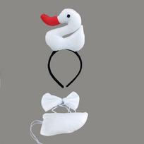 Šventiniai rekvizitai Vištos Viščiuko Antis Žąsis Cosplay Lėkštė Sijonas Uodega Pirštinės Rinkinys Helovino Gimtadienio Dovana Kostiumas One Size white
