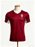 Spain Real Murcia Football Jersey 2026 Unisex Short Sleeve Quick Dry Soccer T-shirt, Breathable Digital Print Sports Team Tops 3XL red