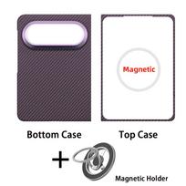 Magnetic Aramid Case for Huawei Pura X Max Flip Phone Back Cover with Magsafe Ultra-thin Lightweight Kevlar Colorful Case Aramid fiber&Huawei Pura X Max