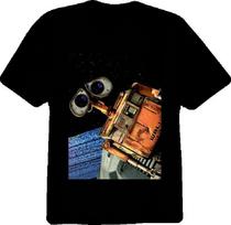 Wall E Animated Movie Robot Graphic T Shirt L brown