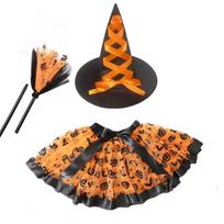 Tulle Tutu Skirt Halloween Witch Hat Witch Costume Set Fluffy Adult Halloween Witch Costume Set For Halloween Events Holiday black