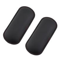 Car Armrest Pad 2 Pack, Stick On Soft Support for Car Door Armrest and Center Console, Black Faux Leather Pad for Elbow Knee Wrist Comfort 1