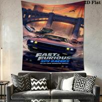 Speed Fast Furious Tapestry Background Cloth Wallmounted Soft Work Of Art Home Decor 150cm x 200cm