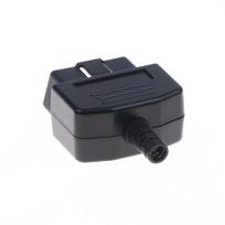Obd2 16 Pin Male Connector Cable Plug With On Off Switch Durable Shell Adapter For Auto Electronic Equipment Diy Repair A1 black