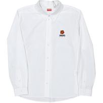 KENZO Boke Flower Embroidered Buttoned Shirt FD55CH4109LH-01 42 white