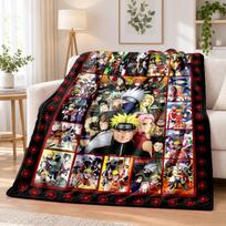 Naruto Flannel Throw Blanket Soft Warm Cozy For Sofa Bed Indoor Home Bedroom Use 80cmx120cm