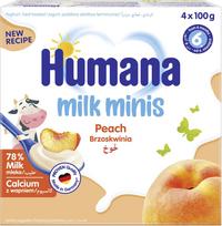 Humana Yogurt Dessert From 6 Months, Peach Flavor, 4X100G
