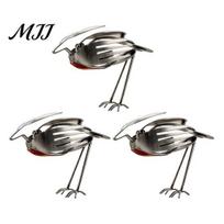 Bird Art From Forks And Spoons Handmade Metal Sculpture, Recycled Cutlery Statue, Rustic Sculpture Gift Fork Spoon Figurine for Garden Patio 3pcs