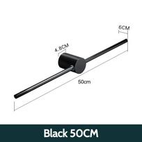 Vonios strypo montavimas Judama rankšluosčių kabykla Sieninė reguliuojama vonios rankšluosčių kabykla Vonios reikmenys 50cm black black