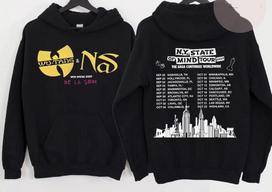Nas & Wu Tang Clan Hoodie XXL gray