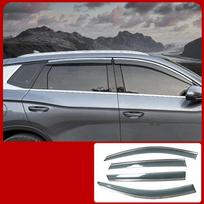 PO7 For BYD Sealion 5 DM-i 2025-2026 Stainless Steel Rain and Sun Shield Window Rain Shield with Rain Strip Panel Auto Supplies gray