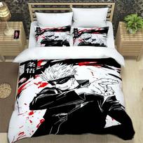 3D Anime Jujutsu Kaisen Satoru Gojo Bedding Set Duvet Cover Full Queen King Size Pillowcase Bed Printed Set Aldult Kid Bedroom 70x133cm 2pcs