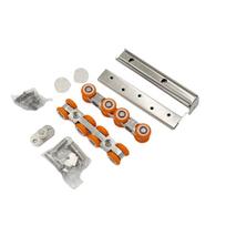 2 PCS Easy To Use Sliding Door Track Sturdy Sliding Casters Sliding Door Kit  Wooden Door