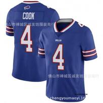 NFL Football Jersey Buffalo Bills 4 James Cook Blue Sports Men XXXL