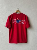 Vintage 90s Hot Tuna Piranha Fish Surf T Shirt Red Skate Surfwear M gray