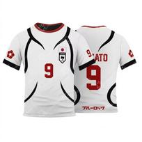 Japan U-20 Soccer Jersey Shidou Ryusei Oliver Aiku Football Shirt Anime Cosplay Costume Sport Training Tee T-Shirt Top Uniform 150