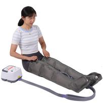Air Wave Leg Massager Pressure Therapy Machine Pneumatic Leg Device for Home Use  Calf Thigh Massage 3 Intensity Levels Adjustable 4 pilka