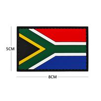 3D PVC Rubber World Flag Patch - Velcro Hook & Loop Decorative Badge