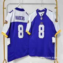 LSU Tigers NCAA College Football Practice Jersey Mens Cotton Sportswear Rugby Fan Wear Fall XXXL