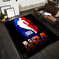 NBA Logo Design Non-slip Rug Suitable for Living Room and Bedroom Sofas 80x120cm( 31x47in)