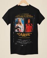 Carrie - Movie Poster Inspired Unisex Black T-Shirt M brown