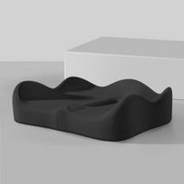 Memory Foam Seat Cushion & Lumbar Support Pillow, Ergonomic Hip & Back Support Pad for Office Chair Average Size rožinė