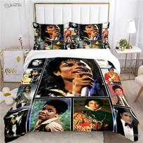 3D Spausdintas Michael J-Jackson Patalynės Komplektas Miegamojo Minkštos Modernios Antklodės Patogus Vaikų Antklodės Užvalkalas Antklodės Užvalkalas Ir Pagalvės Užvalkalas 70x133cm 2pcs