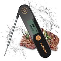 INKBIRD IHT-1X Meat Thermometer with Foldable Probes IPX5 Waterproof Rechargeable Digital Food Thermometer for BBQ,Deep Fry 2 As Picture Russian Federa