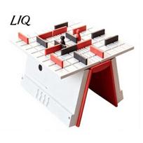 Chess Set For Bookshelf Decor Wall Strategy Board Game, Book Shaped Portable Maze Tabletop Game with Built?in Storage, Modern Home Office 3D Printed A gray