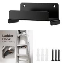 1-piece Heavy-duty Wall Mounted Ladder Hook, Suitable for Ladders, Chairs, Stairs, and Extended Ladders juoda