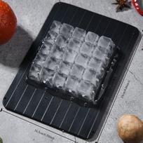 1pcs New Fast Defrost Tray Fast Thaw Frozen Food Meat Fruit Quick Defrosting Plate Board Defrost Tray Thaw Master Kitchen Gadgets S gray