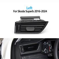 Car Front Dashboard Chrome Air Vent AC Vent Grille Assembly For Skoda Superb III 2016 2017 2018 2019 2020 2021 2022 2023 2024