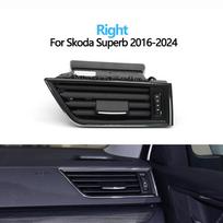 Car Front Dashboard Chrome Air Vent AC Vent Grille Assembly For Skoda Superb III 2016 2017 2018 2019 2020 2021 2022 2023 2024