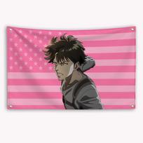1pc Levi Ackerman American Flag Anime Attack on Titan Banner Outdoor Decorations Decoration Garage Flags for Bedrooms  Tapestry 150X200CM