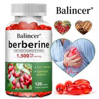 Balincer Berberine, with Ceylon Cinnamon & Turmeric, Support Body Health, 120 Softgels gray