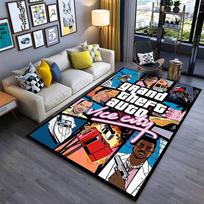 Grand Theft Auto Vice City Carpet suitable as a non-slip mat for the living room or bedroom sofa 70x100cm( 27x39in )