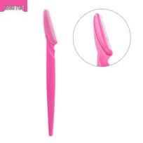 Stainless Steel Eyebrow Razor Makeup Shaver - 12/25/60PCS for Home & Salon Use 25 pcs (bag) rožinė raudona spalva